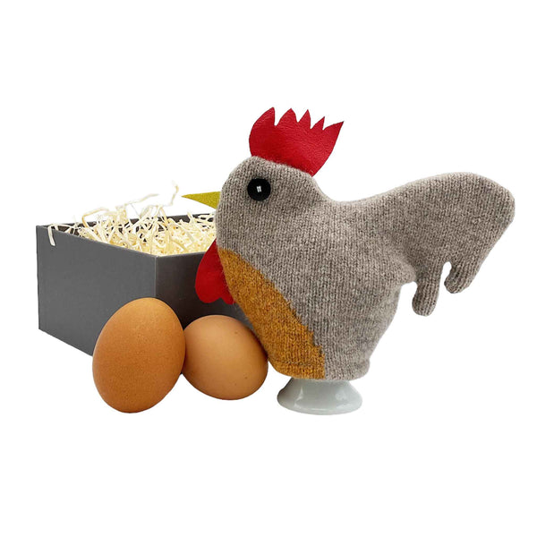 Cockerel Egg Cosy Set
