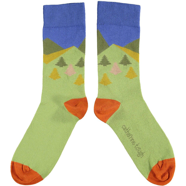 Ladies Soft Green Mountain Organic Cotton Ankle Socks