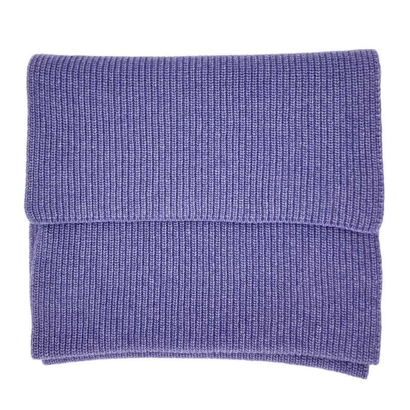 Lilac Cashmere Blend Scarf knitted unisex design