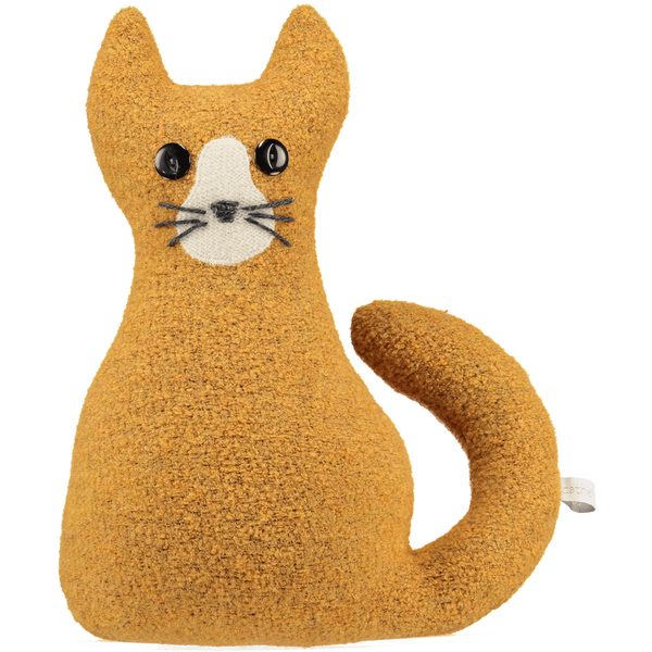 ginger knitted cat