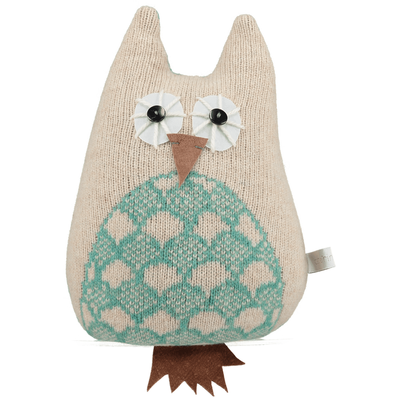 jade knitted lavender owl