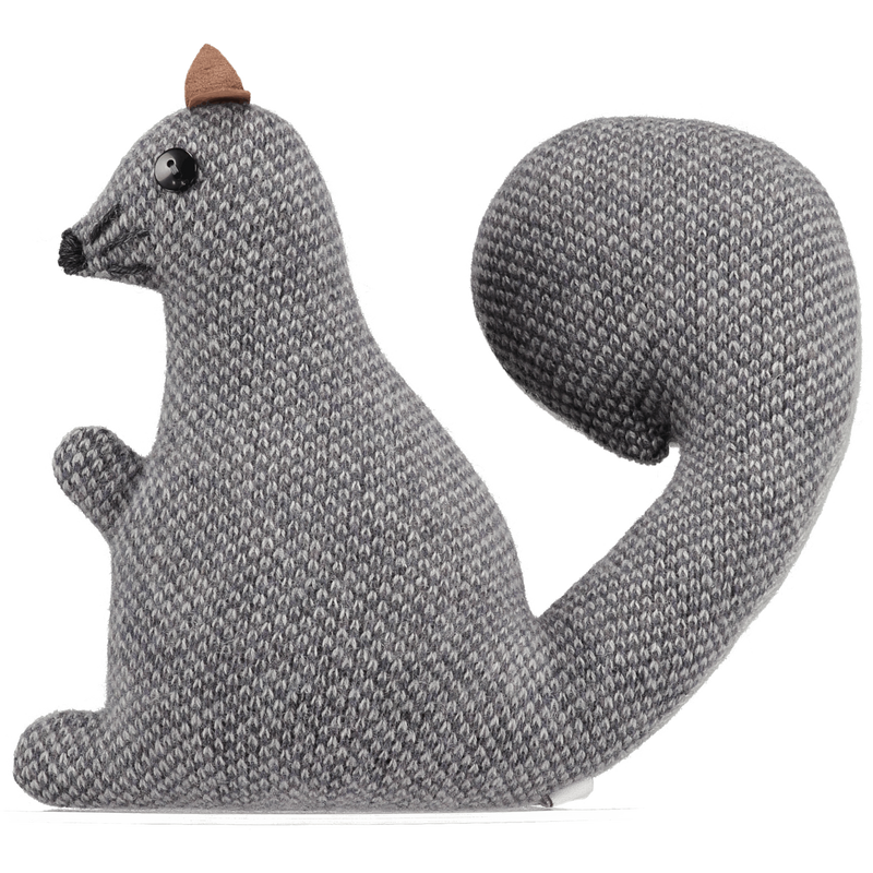 knitted grey squirrel