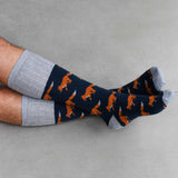 Men's Midnight Fox Lambswool Knee Socks