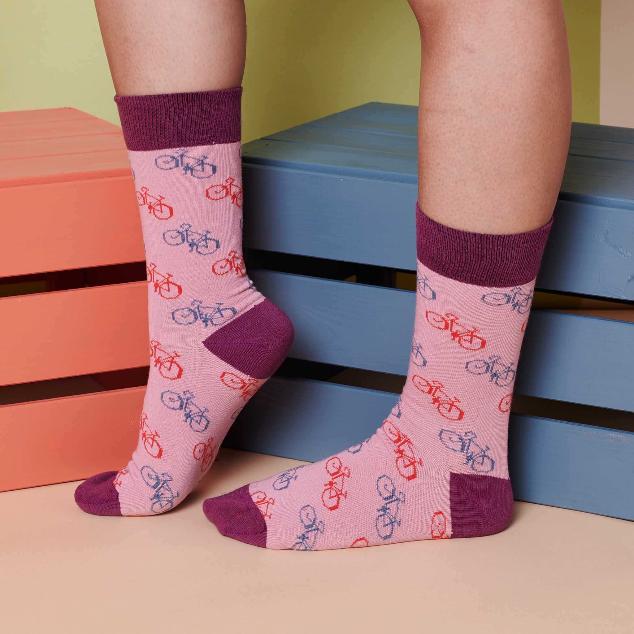 Pantherella Ladies cotton sock Dusky Pink
