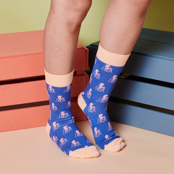 Ladies Soft Green Pelican Organic Cotton Ankle Socks