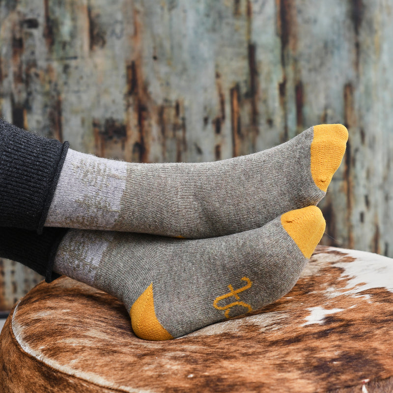catherine tough forest socks green and yellow