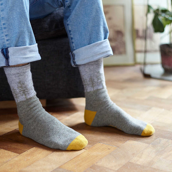 Men's Green ForestLambswool Ankle Socks