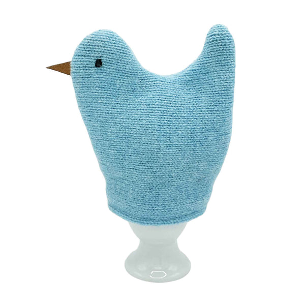 BLUE CHICK LAMBSWOOL EGG COSY  BY CATHERINE TOUGH 