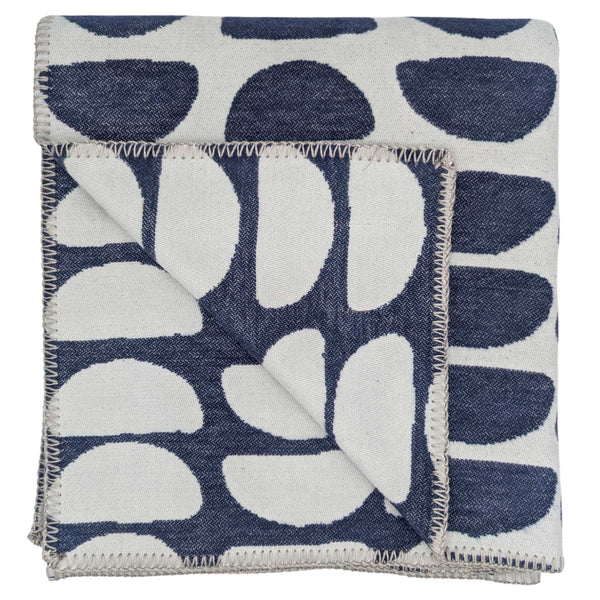 BLUE COTTON THROW 02
