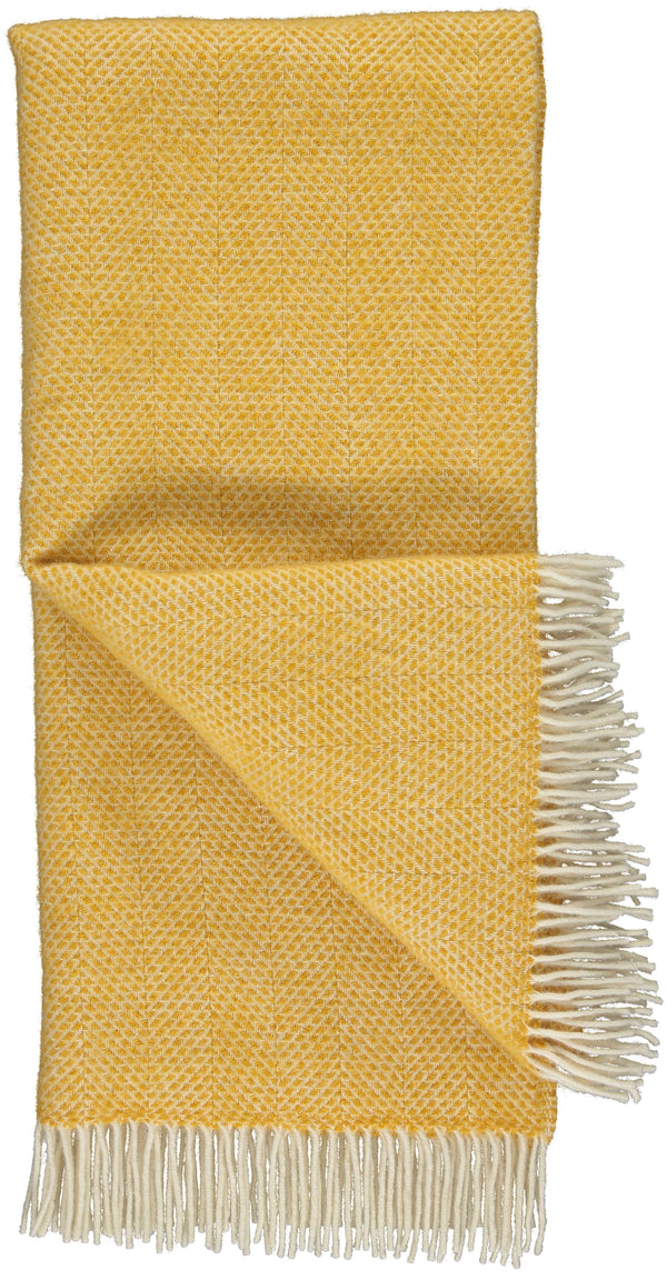 Bright Yellow Wool Throw