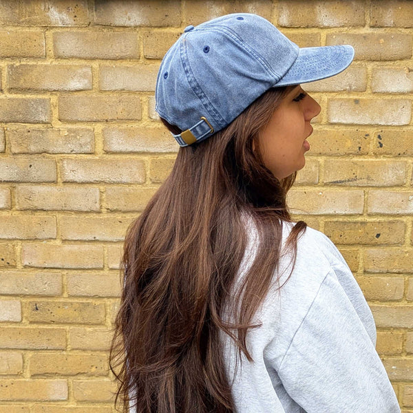 Cotton Baseball Cap - Denim