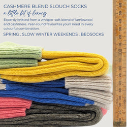 catherine tough cashmere blend slouch socks