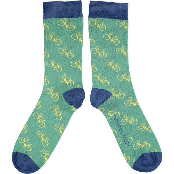 Men's Jade Bike Organic Cotton Ankle Socks