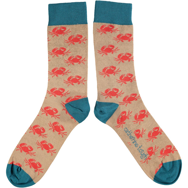 Men's  Bright Blue Octopus Organic Cotton Ankle Socks