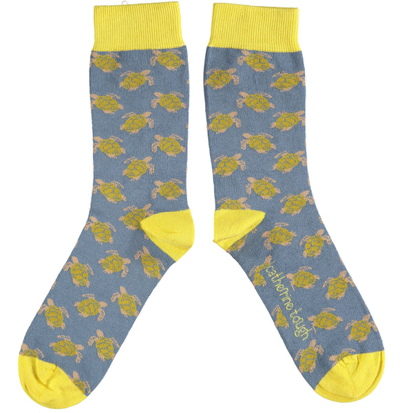 COTTON ANKLE MENS TURTLE socks
