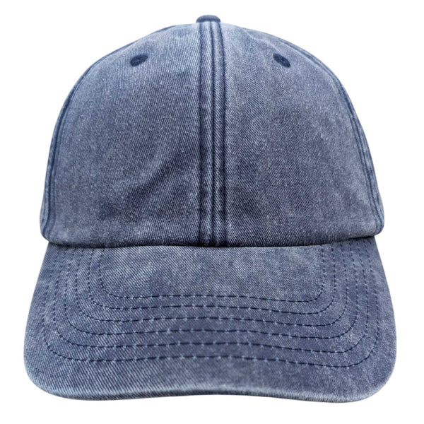Cotton Baseball Cap - Denim