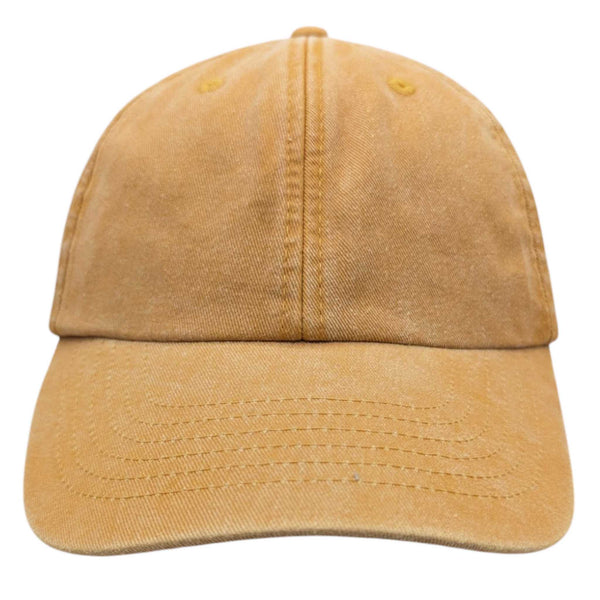 Cotton Baseball Cap - Mustard