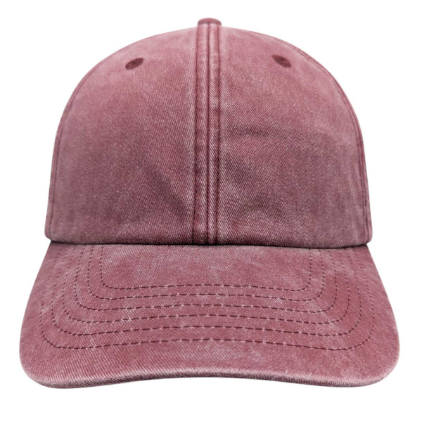 Cotton Baseball Cap - Wine