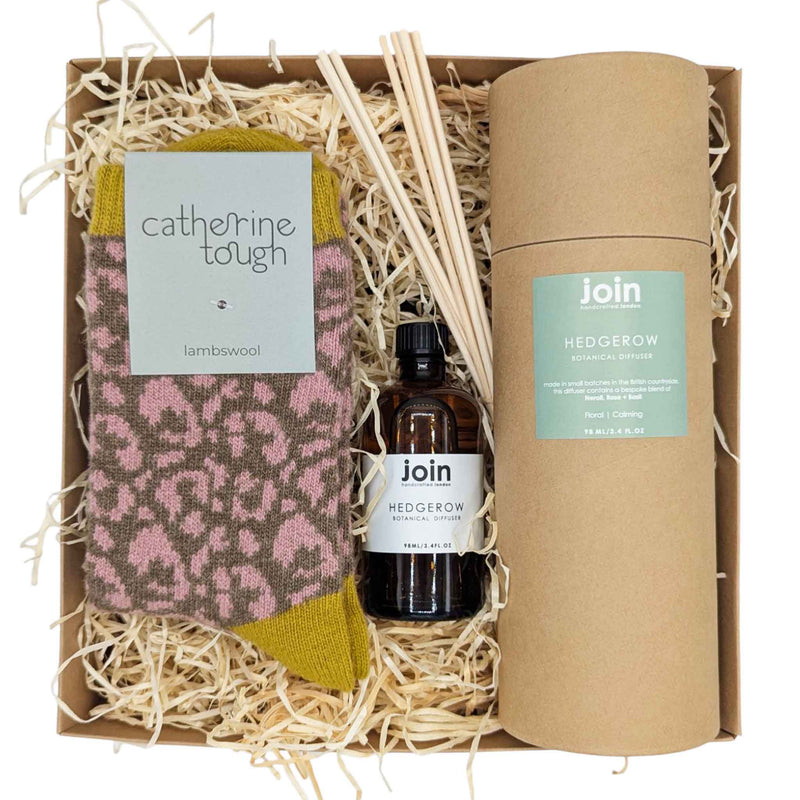 DIFFUSER SET LEOPARD WOOL ANKLE SOCKS
