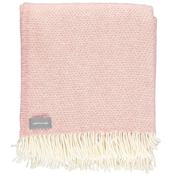 BLANKET WOVEN - beehive - dusky pink 