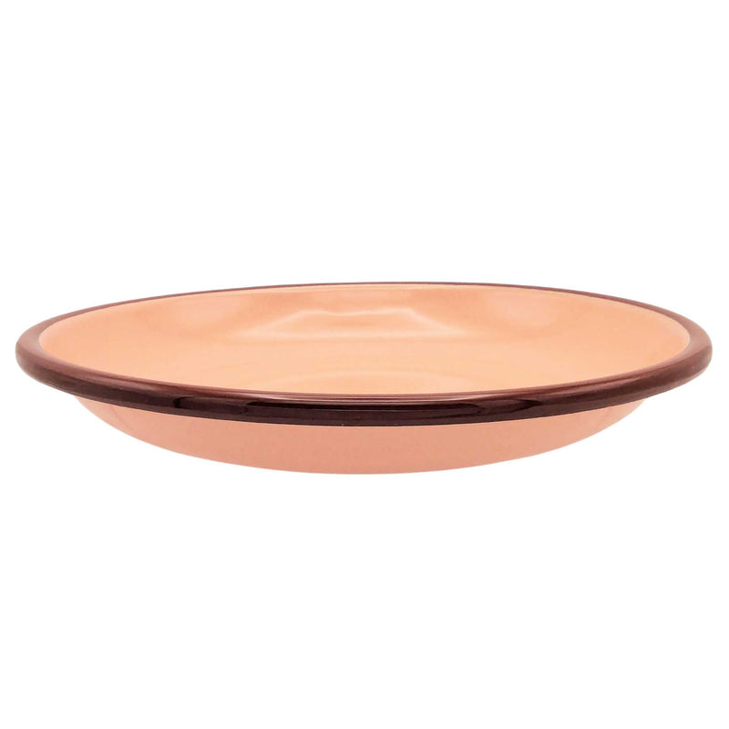 Enamel Plate - Pink & Aubergine