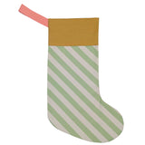 Green Stripe Christmas Stocking (personalisation available)