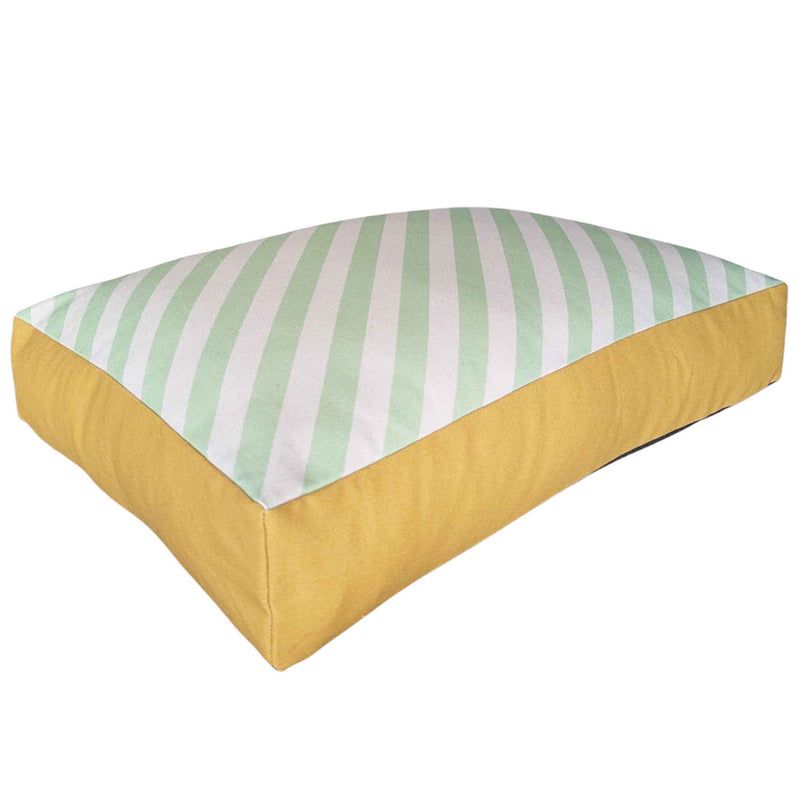 Dog Bed - Green Stripe