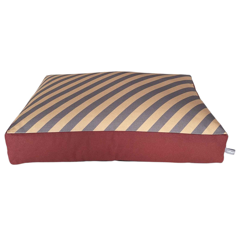 Dog Bed - Grey Stripe