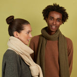 Green Cashmere Blend Scarf