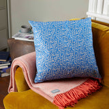 Grey & Blue Leopard Print Cushion