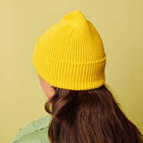 LAMBSWOOL BEANIE - YELLOW
