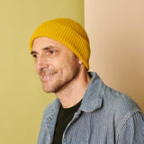 LAMBSWOOL BEANIE - YELLOW