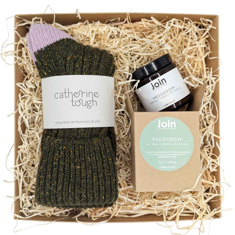 Hedgerow Gift Box green & lilac