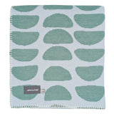 Half-Moons Green Organic Cotton Throw