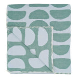 Half-Moons Green Organic Cotton Throw