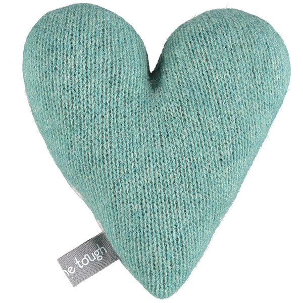Knitted Polka Dot Jade Heart With Lavender