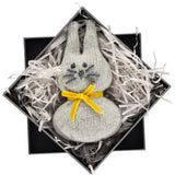 Light Grey Lavender Filled Mini Rabbit