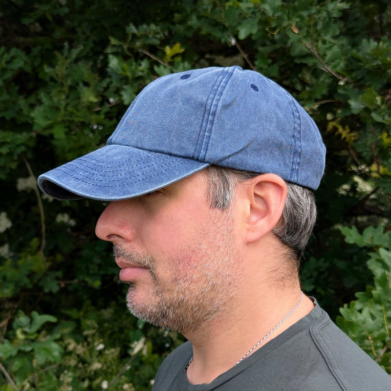 Cotton Baseball Cap - Denim