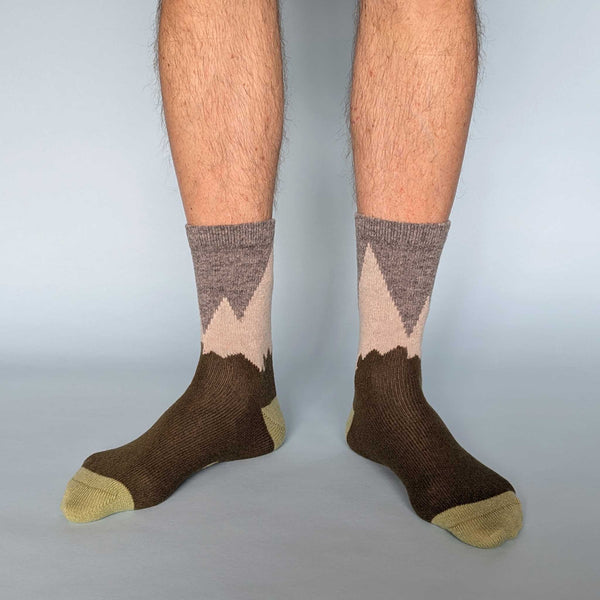 Men's Green Mountains  Lambswool Ankle Socks