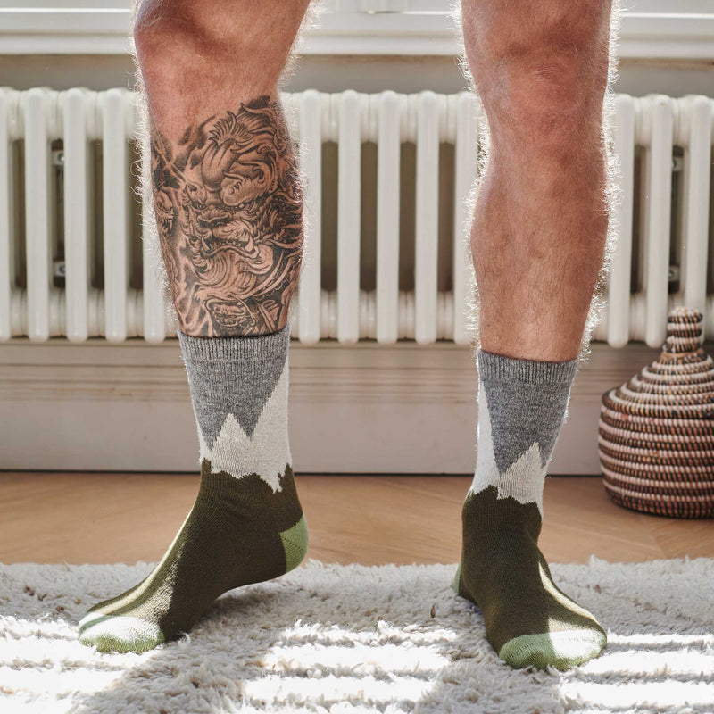 Men's Green Mountains  Lambswool Ankle Socks