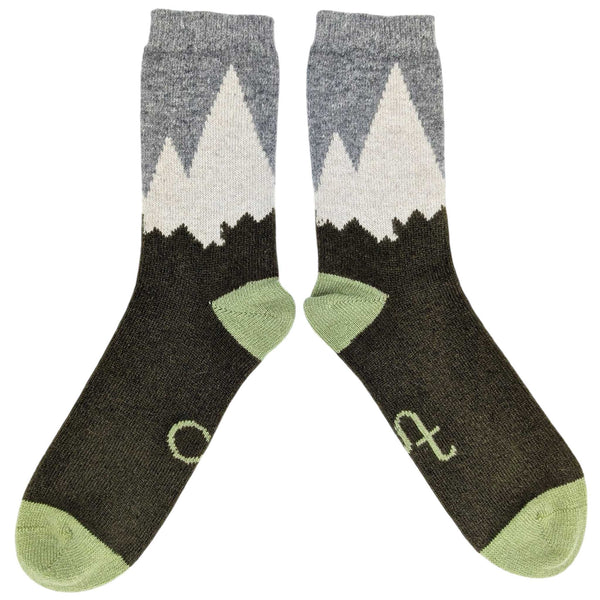 Men's Green Mountains  Lambswool Ankle Socks