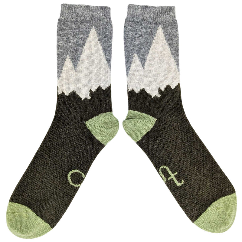 Men's Green Mountains  Lambswool Ankle Socks