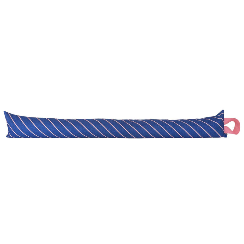 Navy Stripe Draught Excluder With Lavender & Biofoam