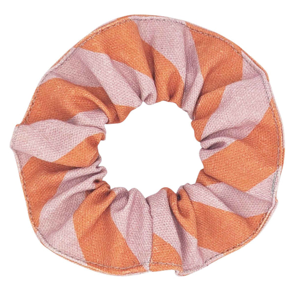 Pink Stripe Scrunchie