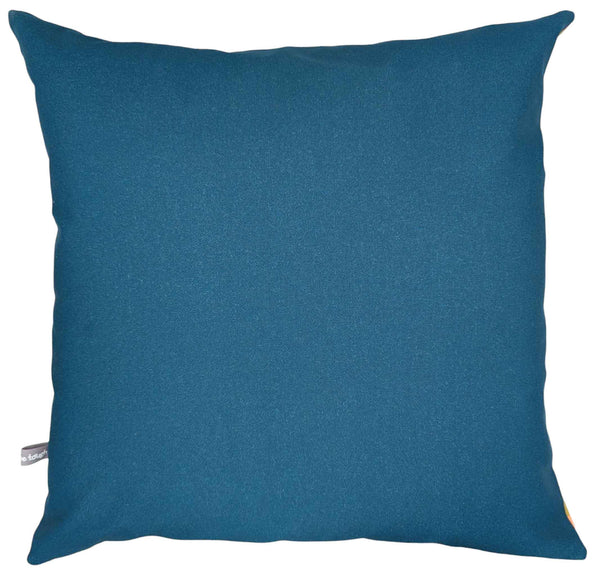 Peach Check Cotton Print Cushion