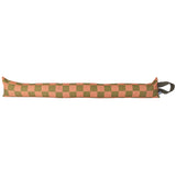 Peach Check Draught Excluder With Lavender & Biofoam