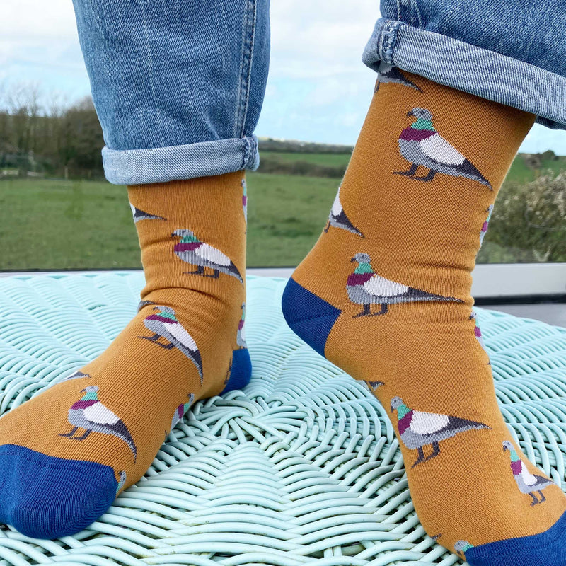 Ladies Ginger Pigeon Organic Cotton Ankle Socks