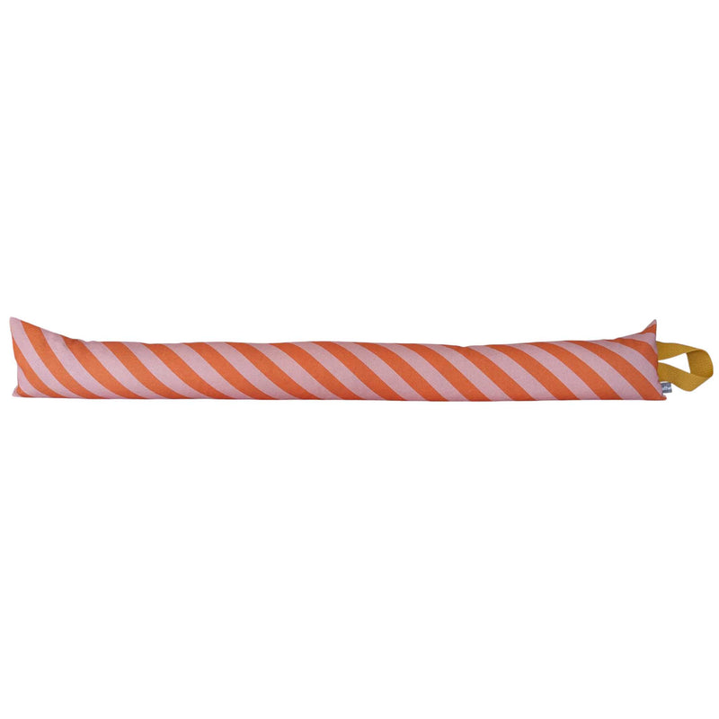 Pink Stripe Draught Excluder With Lavender & Biofoam
