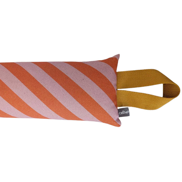 Pink Stripe Draught Excluder With Lavender & Biofoam