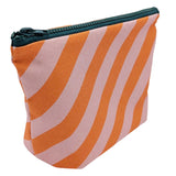 Pink Stripe Cotton Pouch